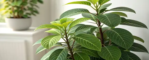 lush indoor jungle with easy care houseplants