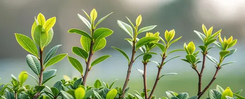 pots of fresh indoor herbs on kitchen windowsill