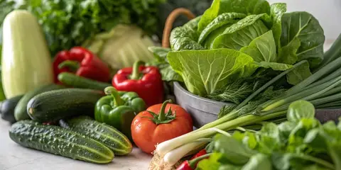 leafy greens growing in small kitchen planters